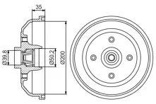 Задние тормозные барабаны Bosch 0 986 477 256
