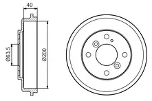 Задние тормозные барабаны Bosch 0 986 477 240