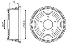 Задний тормозной барабан Bosch 0 986 477 245