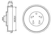 Задние тормозные барабаны Bosch 0 986 477 231