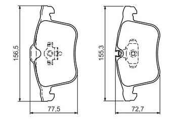Bosch 0 986 494 280 <span>тормозные колодки передние</span>
