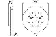 Тормозной диск Bosch  0 986 479 340