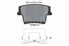 Задние тормозные колодки Textar Q+ 2416303 для Dodge Charger 7 пок. / рестайлинг