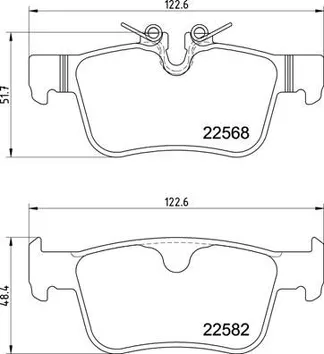 Brembo P 86 030 <span>тормозные колодки задние</span>