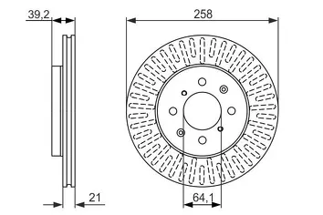 Bosch 0 986 479 594 <span>тормозной диск вентилируемый</span>