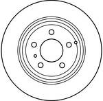 Тормозной диск TRW  DF2660