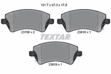 Передние тормозные колодки Textar Q+  2376601
