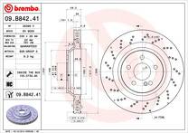 Тормозной диск Brembo Prime Line 09.B842.41 для Mercedes-Benz SL-Class R230