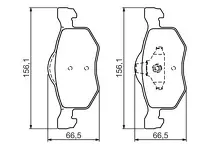 Передние тормозные колодки Bosch  0 986 494 361