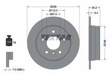 Тормозной диск Textar 92099703 для Mercedes-Benz A-Class W168