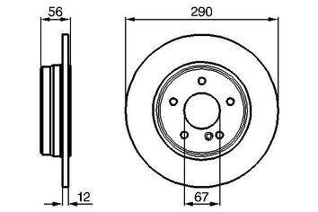 Bosch 0 986 478 899 <span>тормозной диск полный</span>