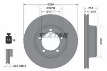 Тормозной диск Textar 92061300 для Land Rover Defender 1 пок.