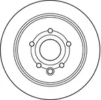 Тормозной диск TRW  DF6052