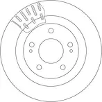 Тормозной диск TRW  DF7276