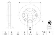 Тормозной диск Bosch  0 986 479 356