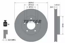 Тормозной диск Textar 92146503 для Ford Maverick 2 пок.