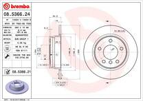 Тормозной диск Brembo Prime Line 08.5366.24 для BMW 3 серии E46 / Compact