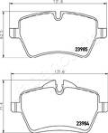 Передние тормозные колодки Japanparts  PA-0136AF