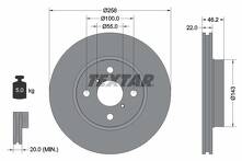 Тормозной диск Textar 92164203 для Toyota Yaris 2 пок. / рестайлинг