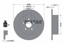 Тормозной диск Textar 92135903 для Toyota Avensis 1 пок. / T22