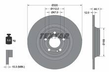 Тормозной диск Textar 92324303 для Mercedes-Benz GLA-Class H247