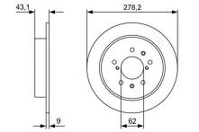 Тормозной диск Bosch  0 986 479 D34