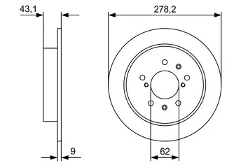 Bosch 0 986 479 D34 <span>тормозной диск вентилируемый</span>