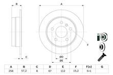 Тормозной диск Bosch 0 986 479 235 для Mercedes-Benz A-Class W169 / рестайлинг