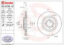 Тормозной диск Brembo Prime Line  09.6728.10