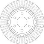 Тормозной диск TRW  DF6416