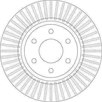 TRW DF6416 <span>тормозной диск вентилируемый</span>