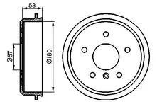 Задние тормозные барабаны Bosch 0 986 477 096