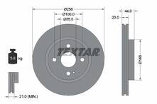 Тормозной диск Textar 92166805 для Mazda 2 DE, DH / рестайлинг