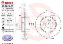 Тормозной диск Brembo Prime Line 09.7823.10 для Mercedes-Benz M-Class W163