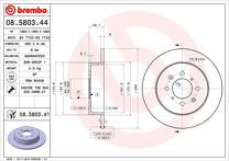 Тормозной диск Brembo Prime Line  08.5803.41