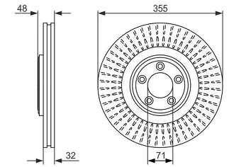 Bosch 0 986 479 754 <span>тормозной диск вентилируемый</span>
