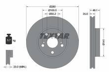 Тормозной диск Textar 92096903 для Toyota Avensis 1 пок. / T22