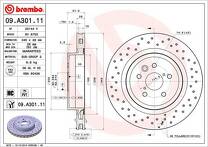 Тормозной диск Brembo Prime Line  09.A301.11