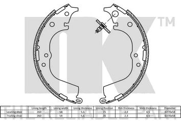 NK 2745591 <span>тормозные колодки задние</span>