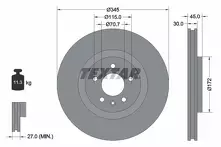 Тормозной диск Textar 92323705 для Opel Insignia B / Country Tourer