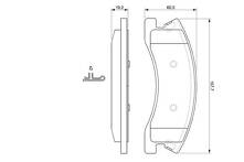 Передние тормозные колодки Bosch  0 986 424 823