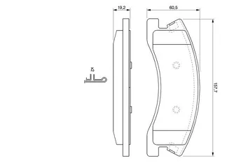 Bosch 0 986 424 823 <span>тормозные колодки передние</span>