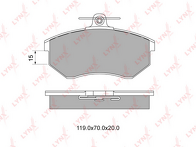 Передние тормозные колодки Lynx  BD-1207