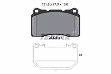Передние тормозные колодки Textar Q+ 2332502 для Tesla Roadster 1 пок.