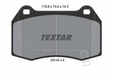 Передние/задние тормозные колодки Textar Q+ 2314301 для Cadillac CTS 1 пок. / седан