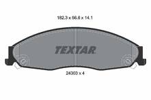 Передние тормозные колодки Textar Q+ 2430301 для Cadillac CTS 1 пок. / седан