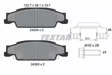 Задние тормозные колодки Textar Q+ 2430402 для Cadillac CTS 1 пок. / седан