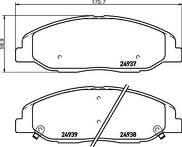 Передние тормозные колодки Textar 2493701 для Cadillac STS 1 пок. / рестайлинг