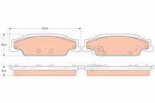 Задние тормозные колодки TRW GDB4453 для Cadillac CTS 1 пок. / седан