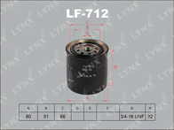 Топливный фильтр Lynx LF-712 LF-712